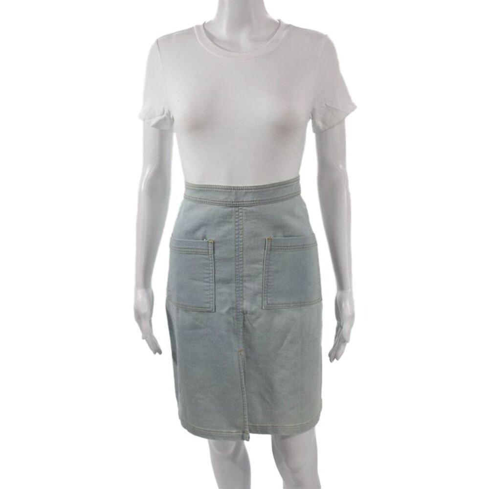 Bishop and Young Women Straight Pencil Skirt Light Blue Knee Length Size M
